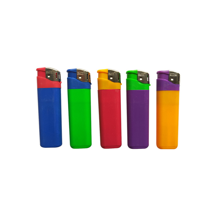 China Fashion Custom  Color Transparent Lighter For Cigarette And Smoking