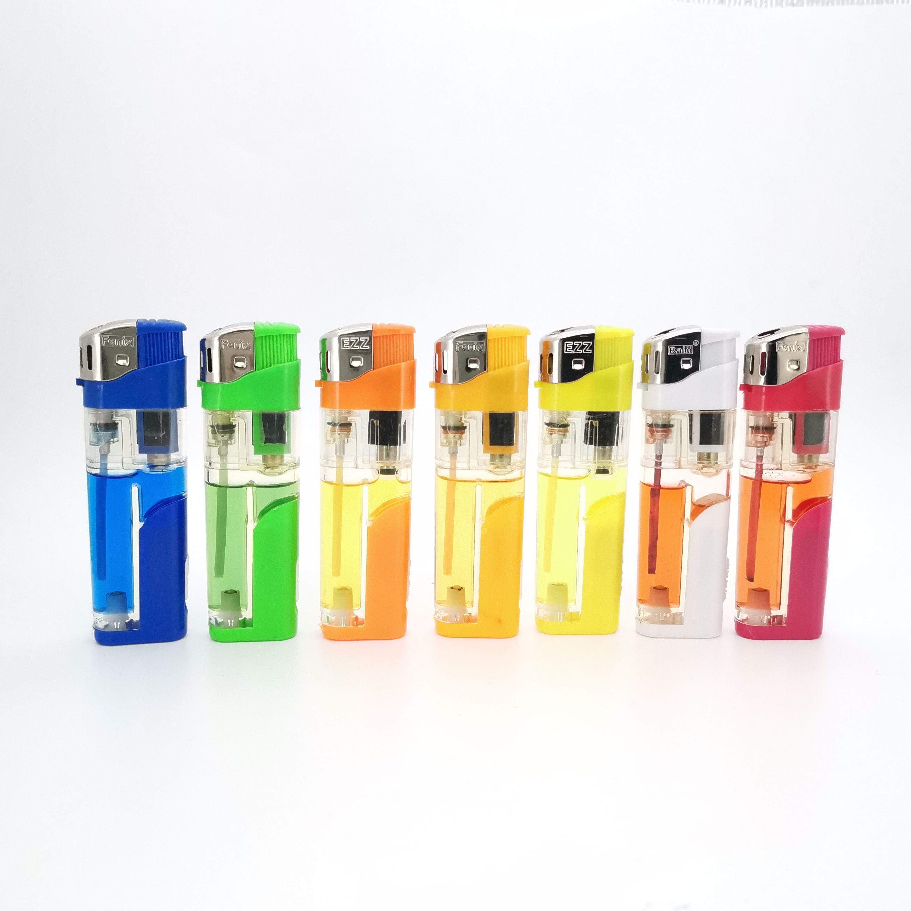 2021 gold ox luckyy good sale vintage butane led lighters new invention shaodong city DC588