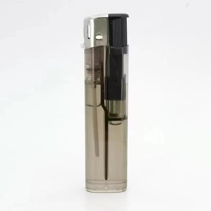 Hot Selling High Quality Wholesale Good Price Colorful Plastic Electronic CR slim transparent lighter