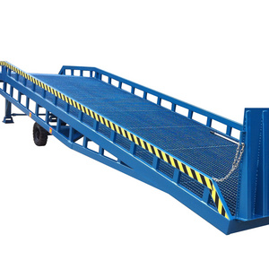 DFLIFT 6ton-15ton movable dock leveler hydraulic container mobile loading unloading yard ramp for truck