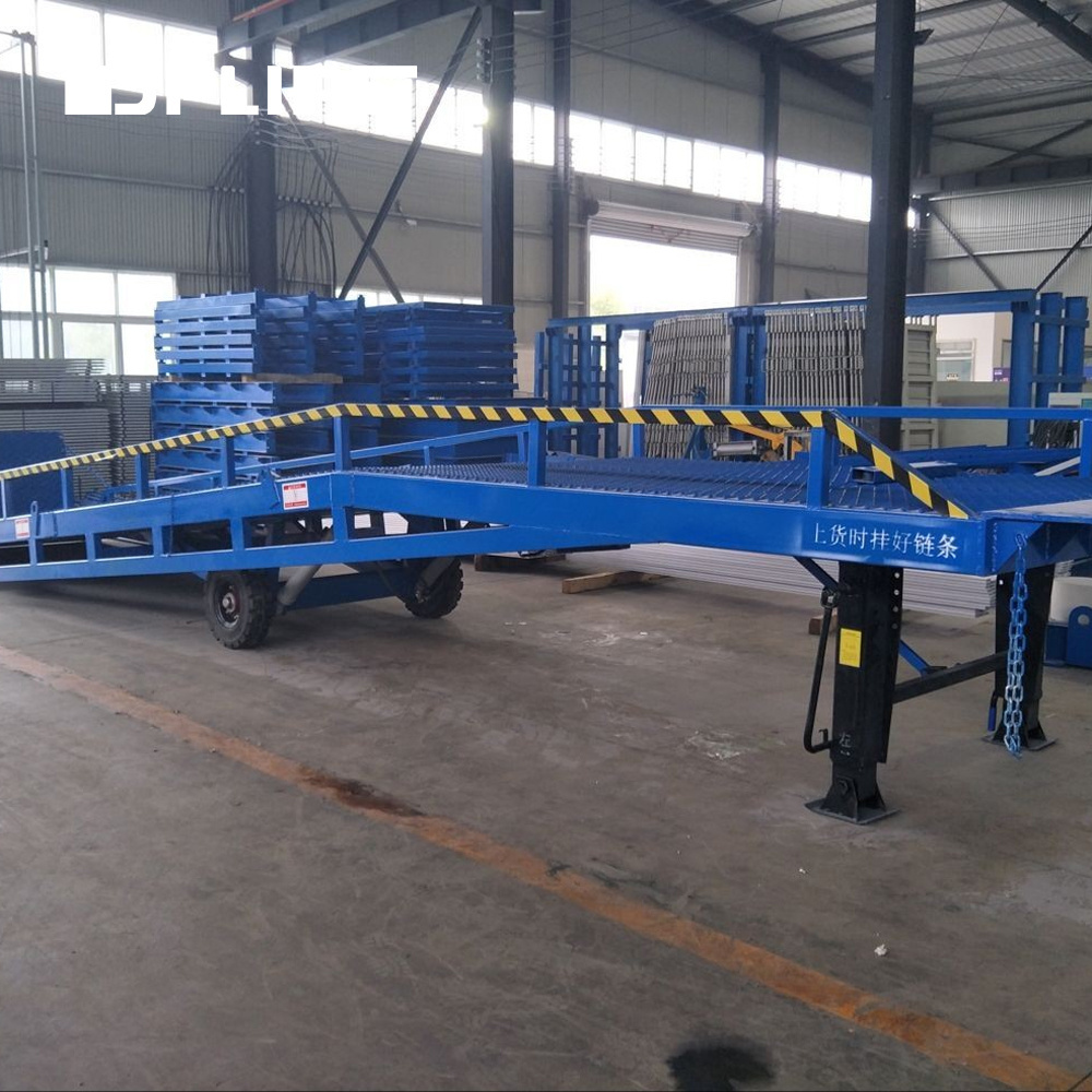 DFLIFT 6ton-15ton movable dock leveler hydraulic container mobile loading unloading yard ramp for truck