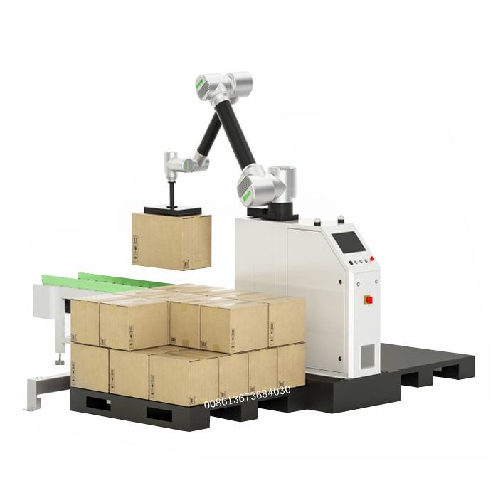 Automatic robotic Palletizer machine for carton case complete packing line