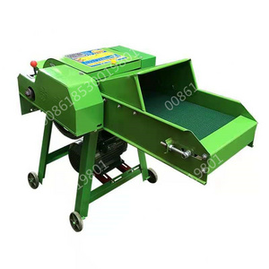 Tractor pto driven cattle sheep feed straw chopper grinder chaff feed cutter machine 400kg/h