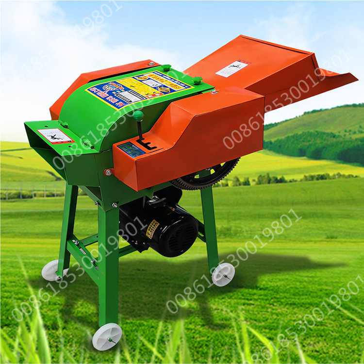 Tractor pto driven cattle sheep feed straw chopper grinder chaff feed cutter machine 400kg/h