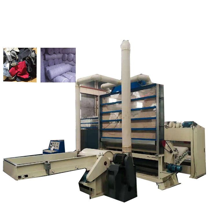 Full Automatic Fabric Cotton Old Clothes Used Yarn Textile Waste Recycling Equipment Machine