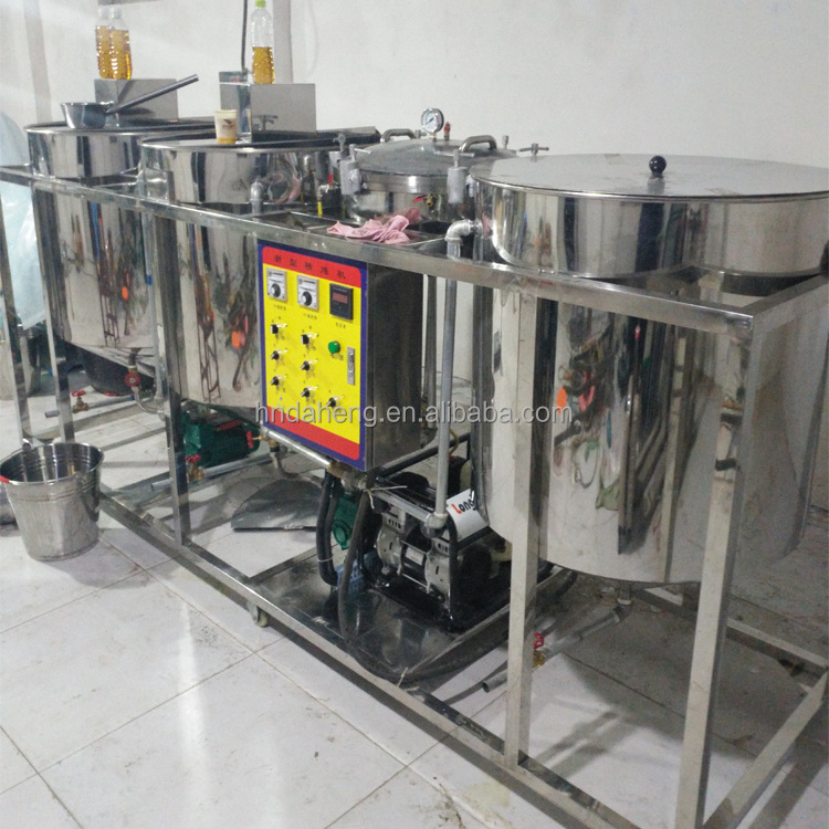 High Efficiency Red Palm Oil Refining machine mini peanut cotton seed oil refinery plant