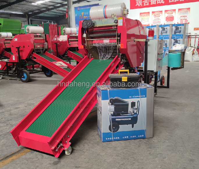 Hot Sale mini hay baler wrapper pine straw baler for sale