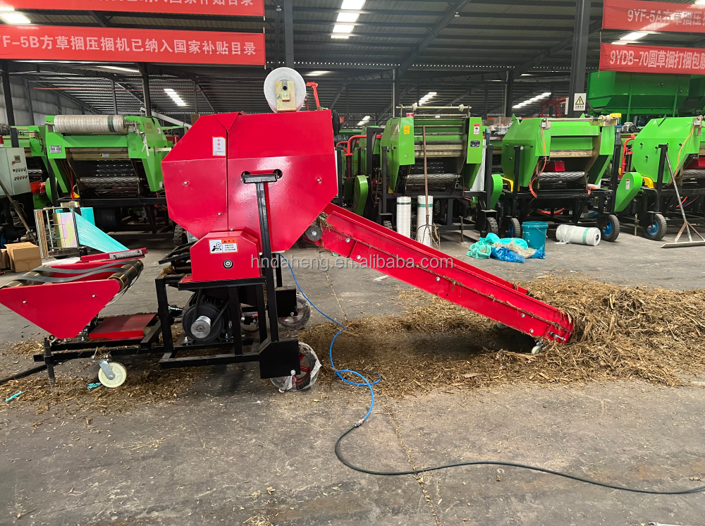 Hot Sale mini hay baler wrapper pine straw baler for sale