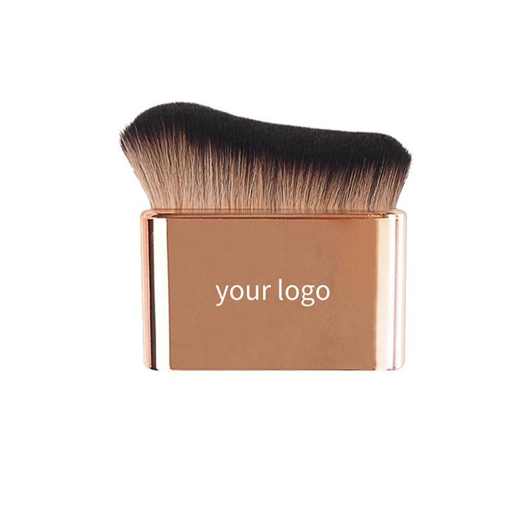 Best Quality Kabuki Luxury Big Flat Style Vegan Magic Foundation Body Brushes Wholesale LOW MOQ Custom Logo Makeup Brush