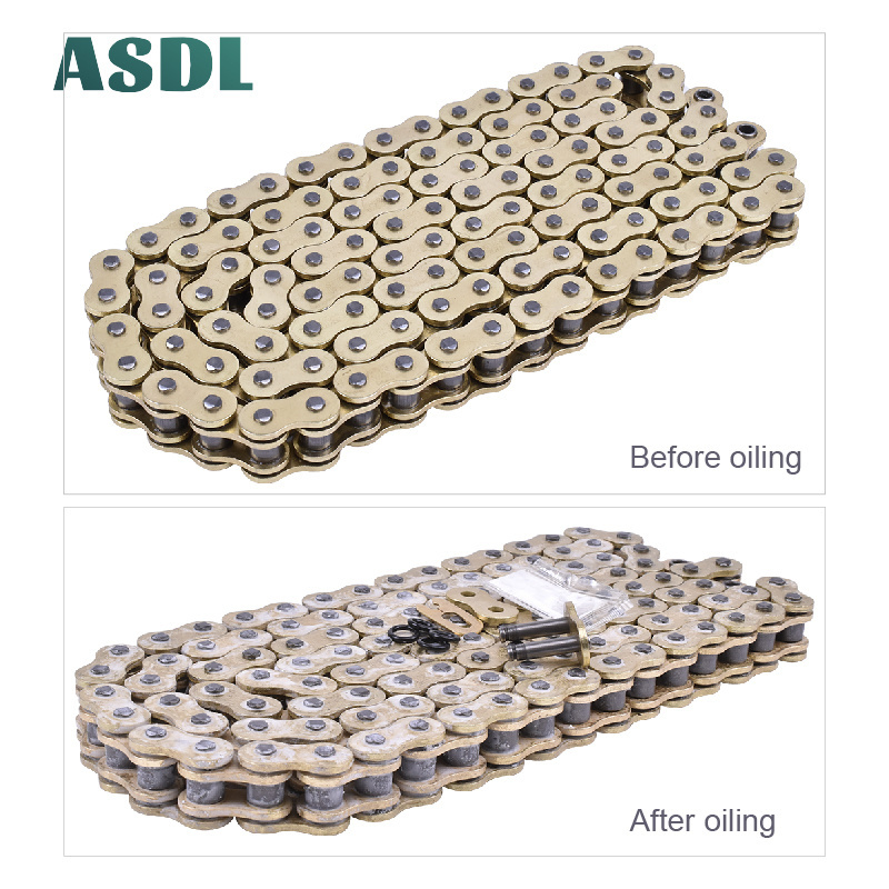 750CC 525 H O Ring 112 Link Factory Gold Motorcycle Transmission Roller Chain for Honda VT750 RS Shadow / VT750 S