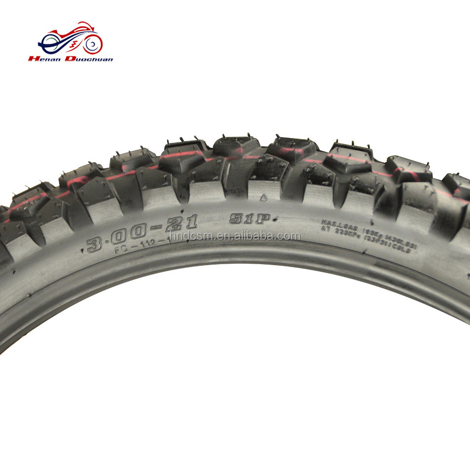 Wholesale Hot Sale Rubber Motorcycle Tyre and Tube 3.00-21 4.60-18 dirt bike tire