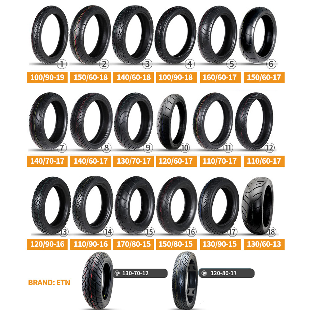 China ETN tubeless motorcycle tyre motorcycle tubeless tire