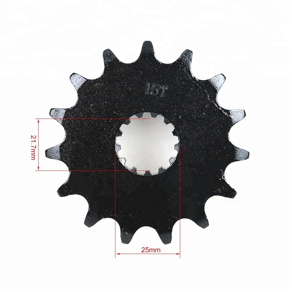 250CC 350CC 500CC 600CC 20CrMnTi 15T Motorcycle Engine Front Sprocket for Yamaha RD250 RD350 FZR 600 500 FZS600 YZF 600