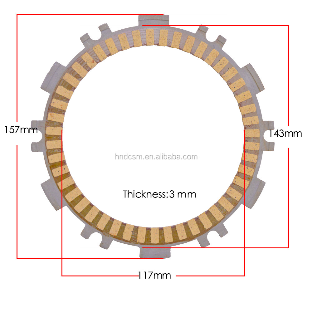 T-MAX500  530 Motorcycle Spare Parts Paper Base Clutch Plate , Clutch Disk Friction Plate