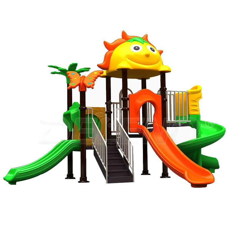 Hit Product Outdoor Amusement Equipment Kids Playground with Stainless Steel Play Slide and Fitness Games