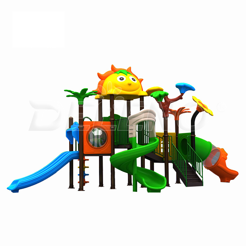 Children's Outdoor Playground Equipment Baby Slide and Swing Amusement Park Rides for Kids and Theme Park Swing