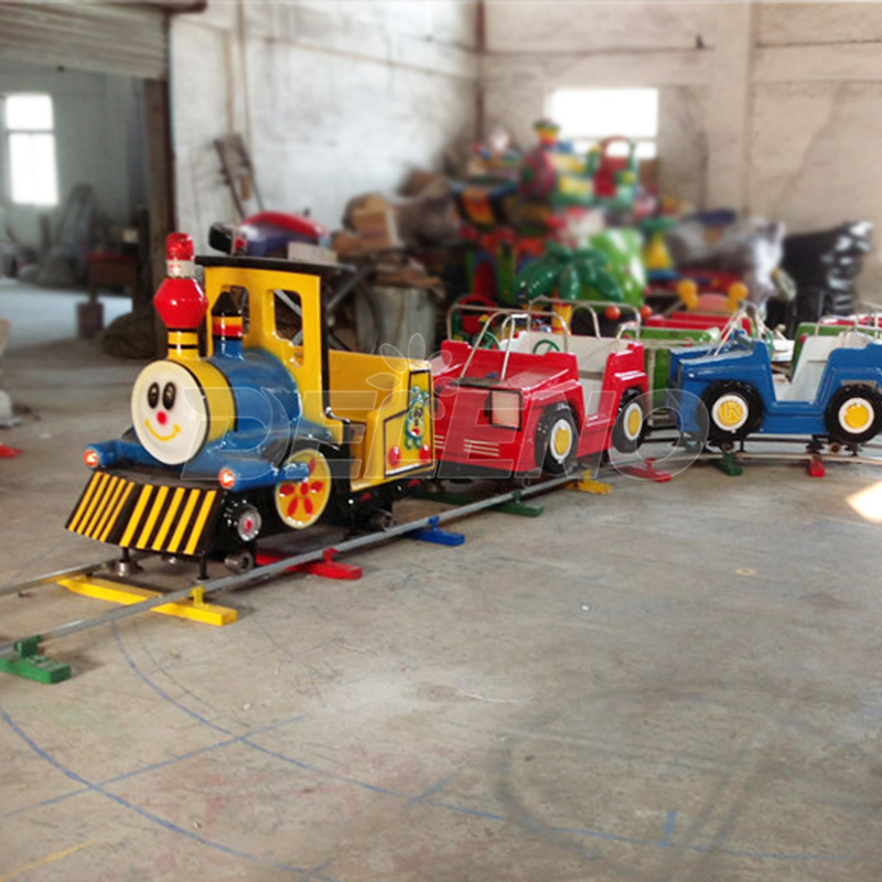 New 8-Seater Mini Track Electric Train Ride for Kids for Outdoor Indoor Shopping Mall School Amusement Park Children's Rides