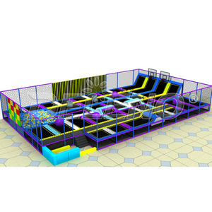 Indoor Playground Free Jump Trampoline Commercial Indoor Trampoline Park  For Both Kids And Adult