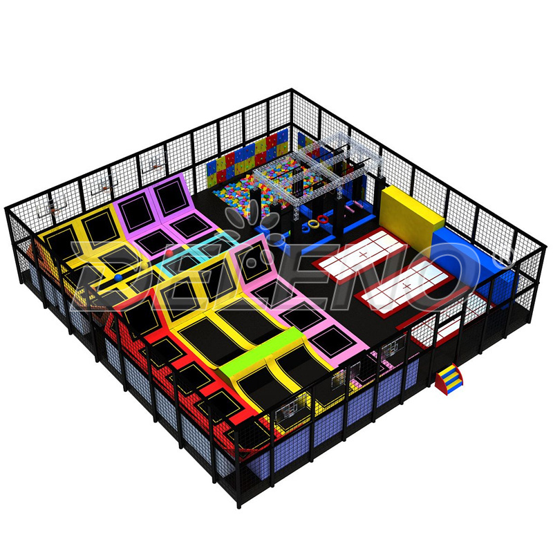 Family Play Center Jumping Bed  Foam Pit Sport Game Trampoline Park Equipment For Adult and Kids