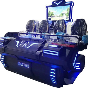 Interactive 6 Seats 6 DOF VR 360 Car Racing VR Simulator Amusement Park Driving Car Game Machine