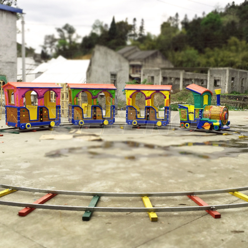 New 8-Seater Mini Track Electric Train Ride for Kids for Outdoor Indoor Shopping Mall School Amusement Park Children's Rides