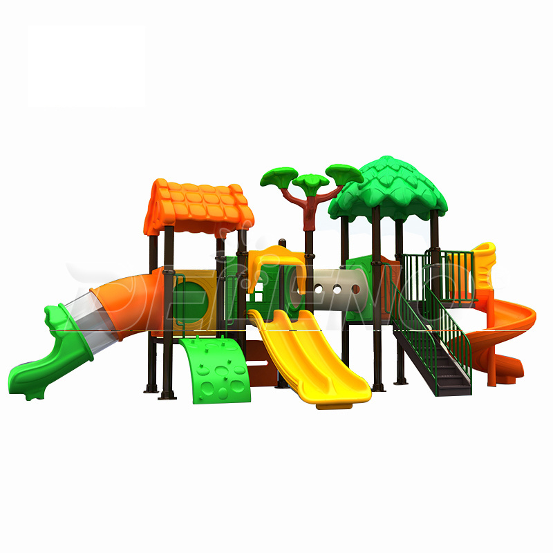 Outdoor Amusement Equipment Popular Play Equipment Toys Commercial Outdoor Playground Swing Set with Plastic Slide