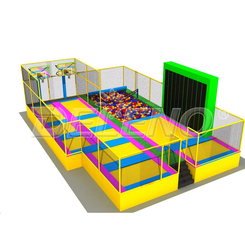 Customized Amusement Commercial Kids and Adult Indoor and Outdoor Jumping Trampoline Park for Sale