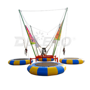 Outdoor PP Material Inflatable Trampoline Bungee Jumping Equipment for Fitness in Parks and Home Safe and Reliable