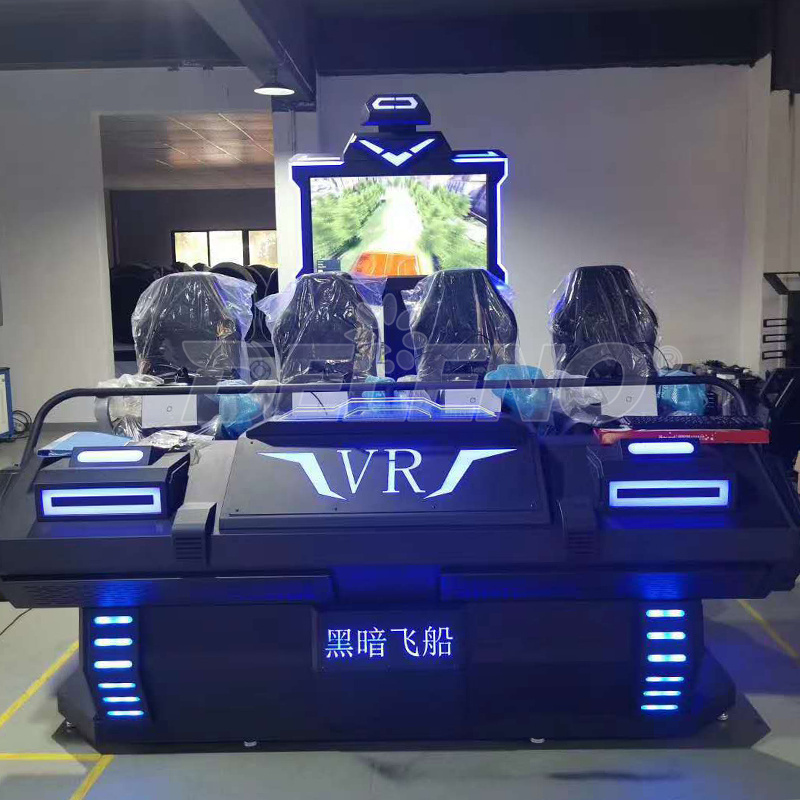 Interactive 6 Seats 6 DOF VR 360 Car Racing VR Simulator Amusement Park Driving Car Game Machine