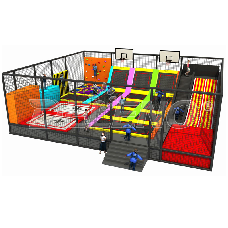 Family Play Center Jumping Bed  Foam Pit Sport Game Trampoline Park Equipment For Adult and Kids