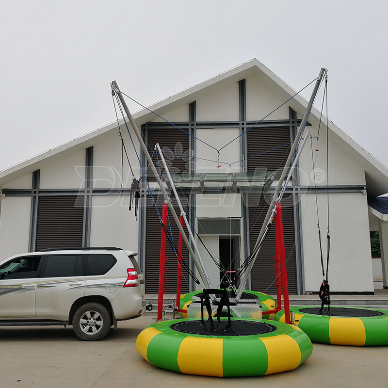 Outdoor PP Material Inflatable Trampoline Bungee Jumping Equipment for Fitness in Parks and Home Safe and Reliable