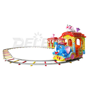 Professional Commercial Kiddie Amusement Rides Train ride on train with track for kids