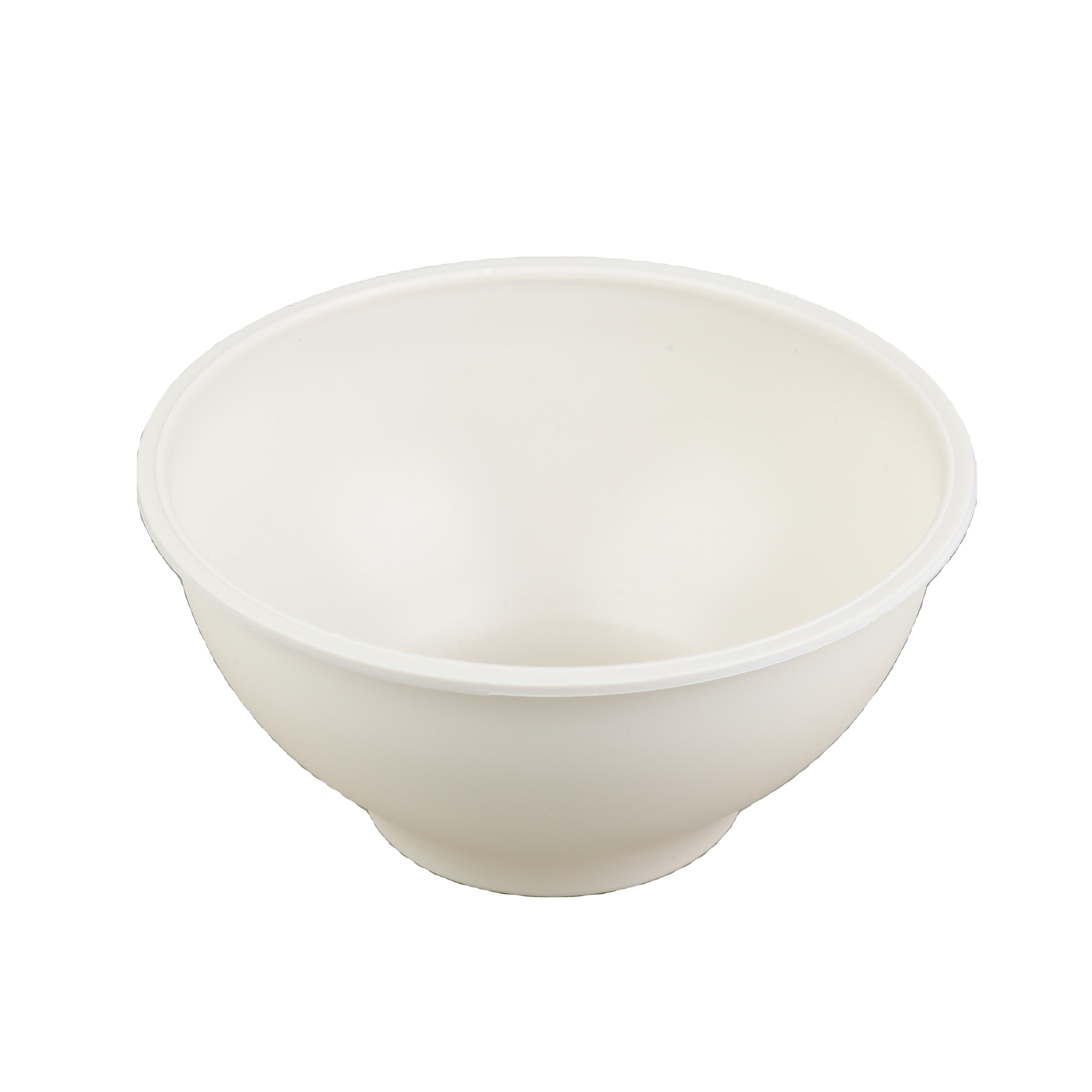 Restaurant Disposable Bowls to Go 700ml /27 oz Round Chinese Bowl with LId Biodegradable Cornstarch Snack Bread Bowl Tableware