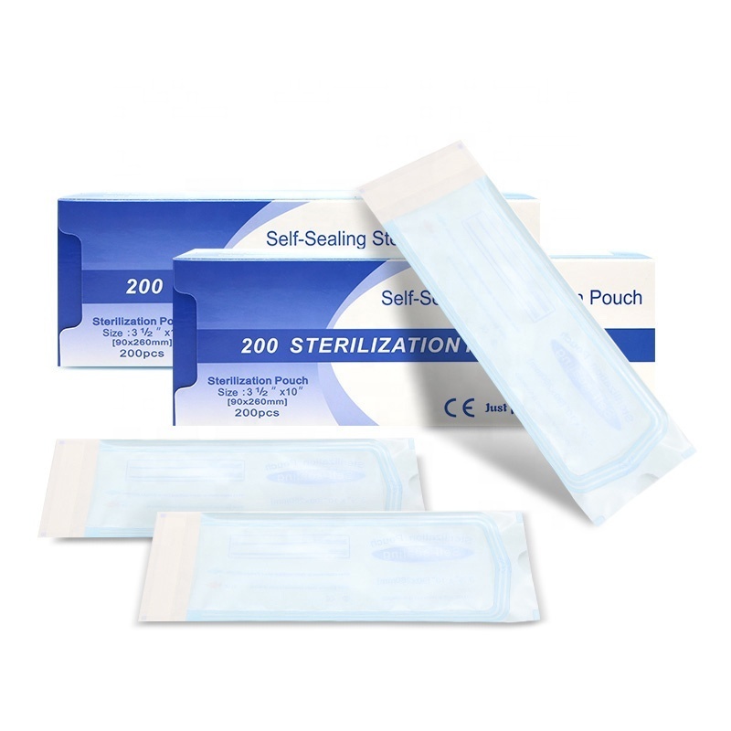 Dental disposable dry heat self-sealing  sterilization pouch (all sizes available)