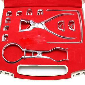 New Dental Rubber Dam Tool Kit Includes Forceps and Frame for Instrument Cleaning