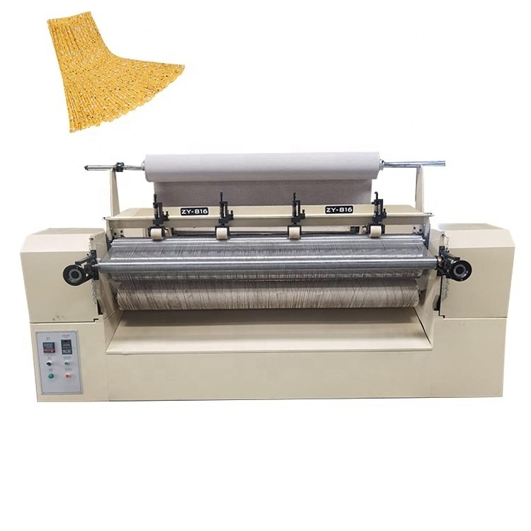 Manufacturer ZY516 fabric leather textile fir dress shawl cloth garment plisse machine double pleating machine for scarf