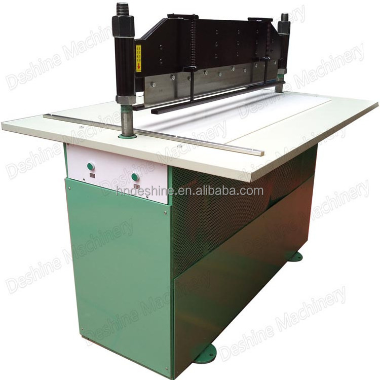 Textile cloth fabric strip roll knife cutter pinking machine zig zag swatch fabric sample cutting machine