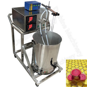 Tea Light Wax Candle Heater Filler Machine/paraffin Wax Oil Melting Filling Pot Liquid Wax Dispenser Filling Machine With Mixer