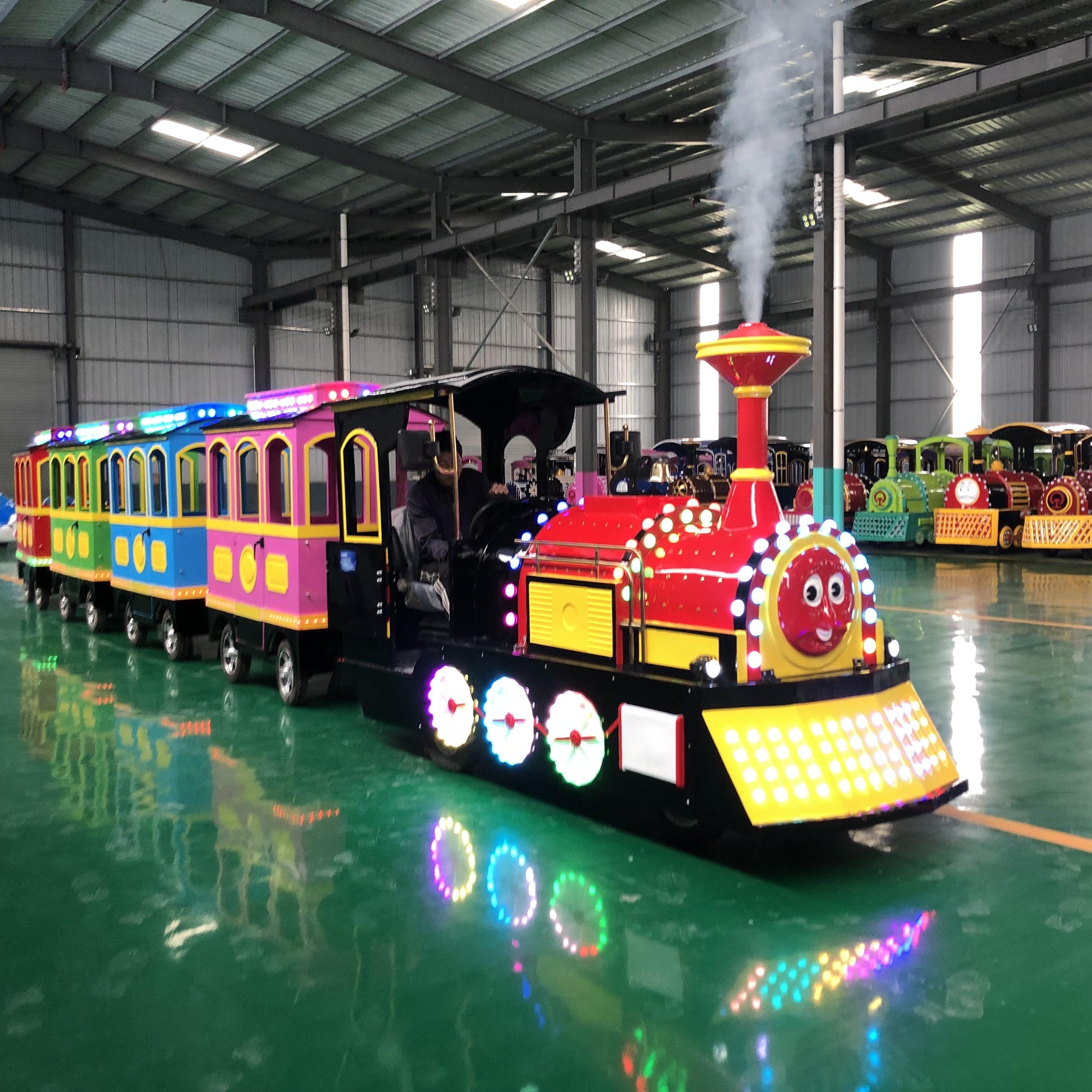 Sightseeing Train Amusement Equipment Scenic Area Shopping Mall Square Amusement Park Children's Electric Riding Train