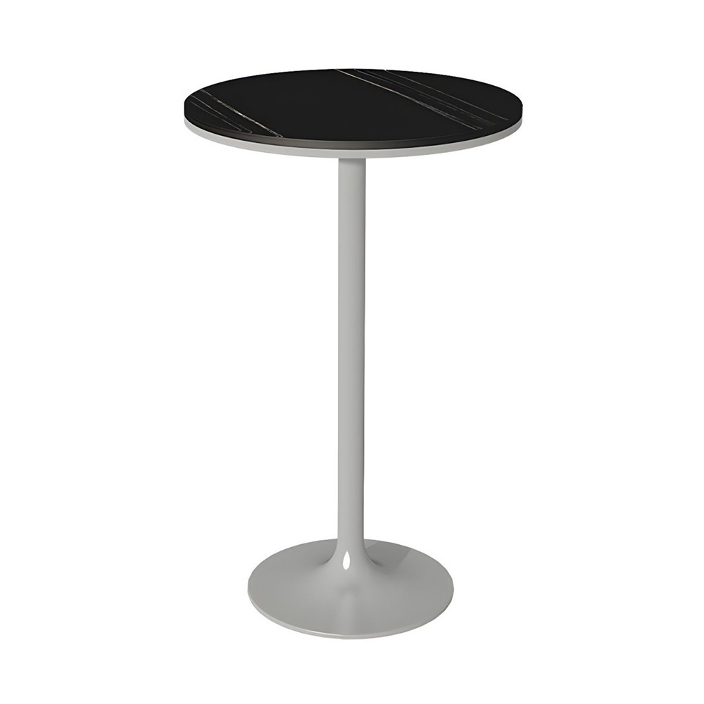 Customizable Commercial Modern Small Round Marble Top Bar Height Table Metal Gold Cocktail Table for Pub Bistro