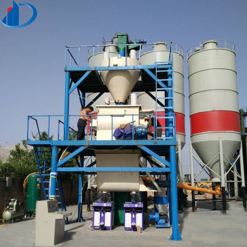 China new products cement glue/putty powder dry mix mortar production line machinery