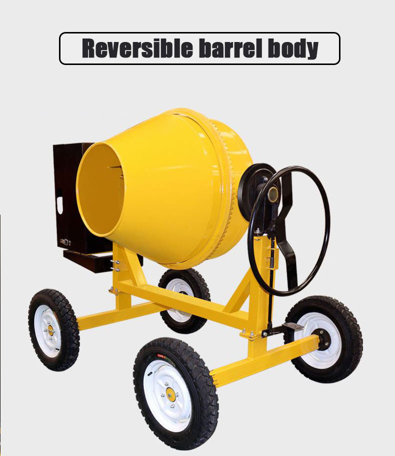 Cheap Home Cart Away Petrol Concrete Mixer Manual Concrete Mixer Price Small Portable Cement  500L Concrete Mixer