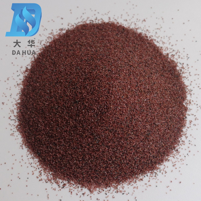 Supplier Red Blasting Sand Garnet Abrasive Media And Quality Assured Silica Rock Garnet 30 60 Mesh