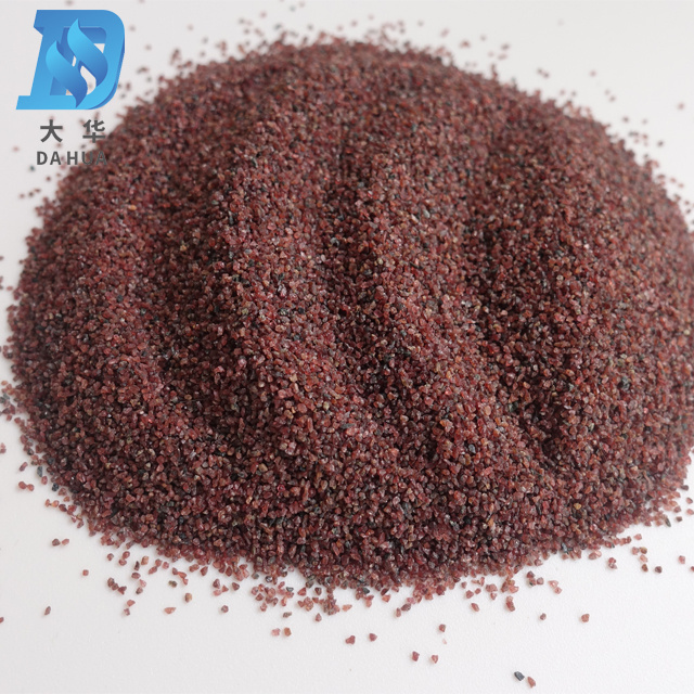 Supplier Red Blasting Sand Garnet Abrasive Media And Quality Assured Silica Rock Garnet 30 60 Mesh