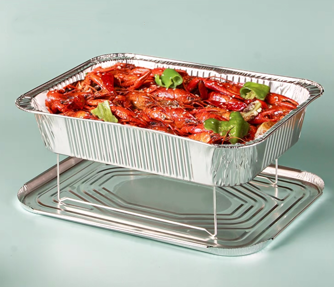 9300ml Disposable food packaging aluminum foil pan large lasagna pan full size deep steam container