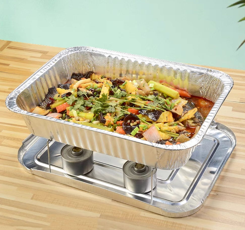 9300ml Disposable food packaging aluminum foil pan large lasagna pan full size deep steam container