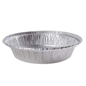 7/8/9 inch round foil pizza pan aluminium foil tray containers with lid