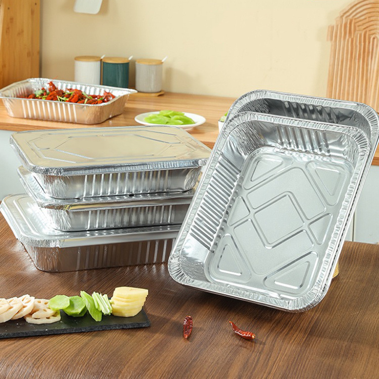 9300ml Disposable food packaging aluminum foil pan large lasagna pan full size deep steam container