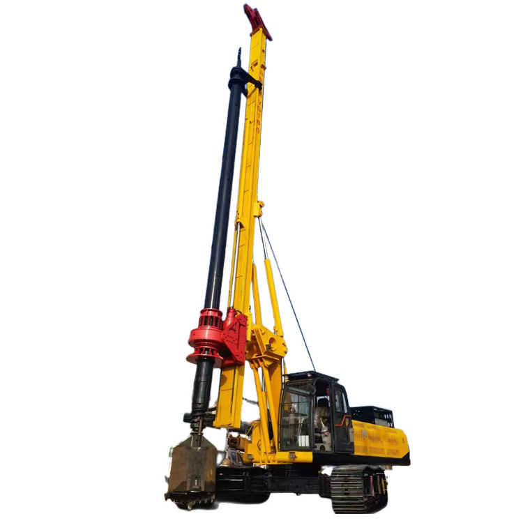 Mobile Concrete Pile Press Driving Machine Hydraulic Helical Screw Piles Work Used Rotary drilling Piling Rig Machine