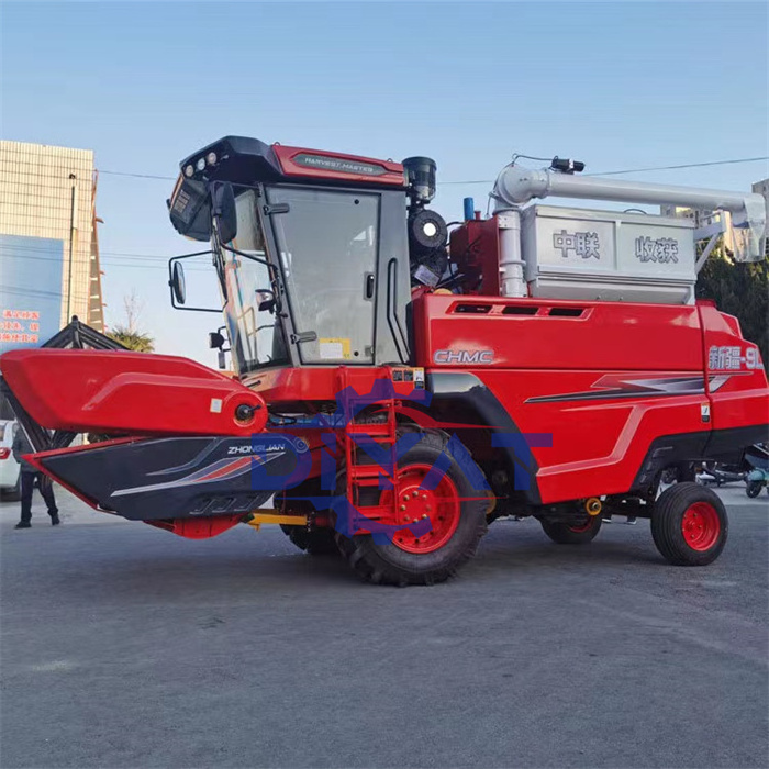 Groundnut chili cutting picking tractor oat combine harvester